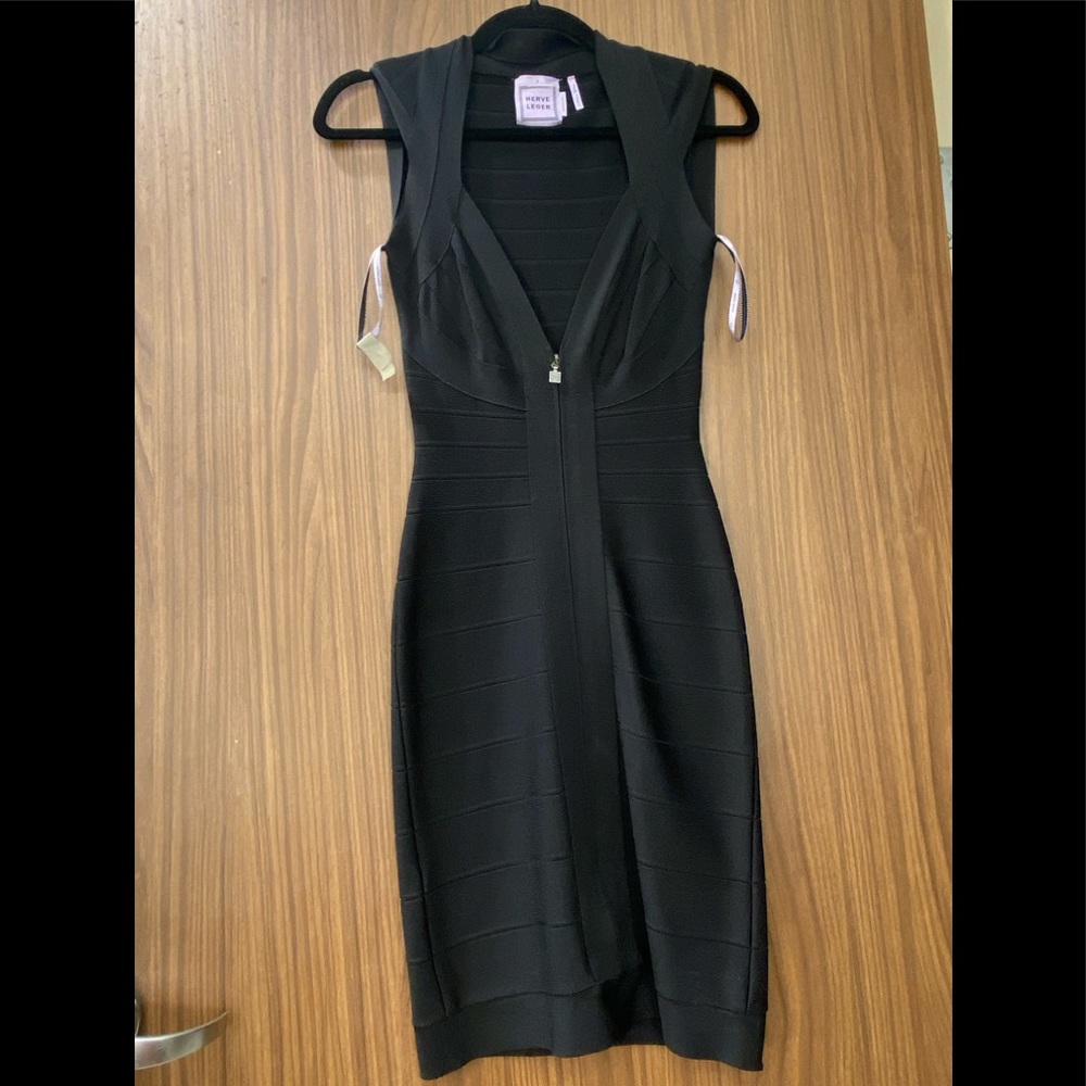 Herve Leger Black Bandage Dress